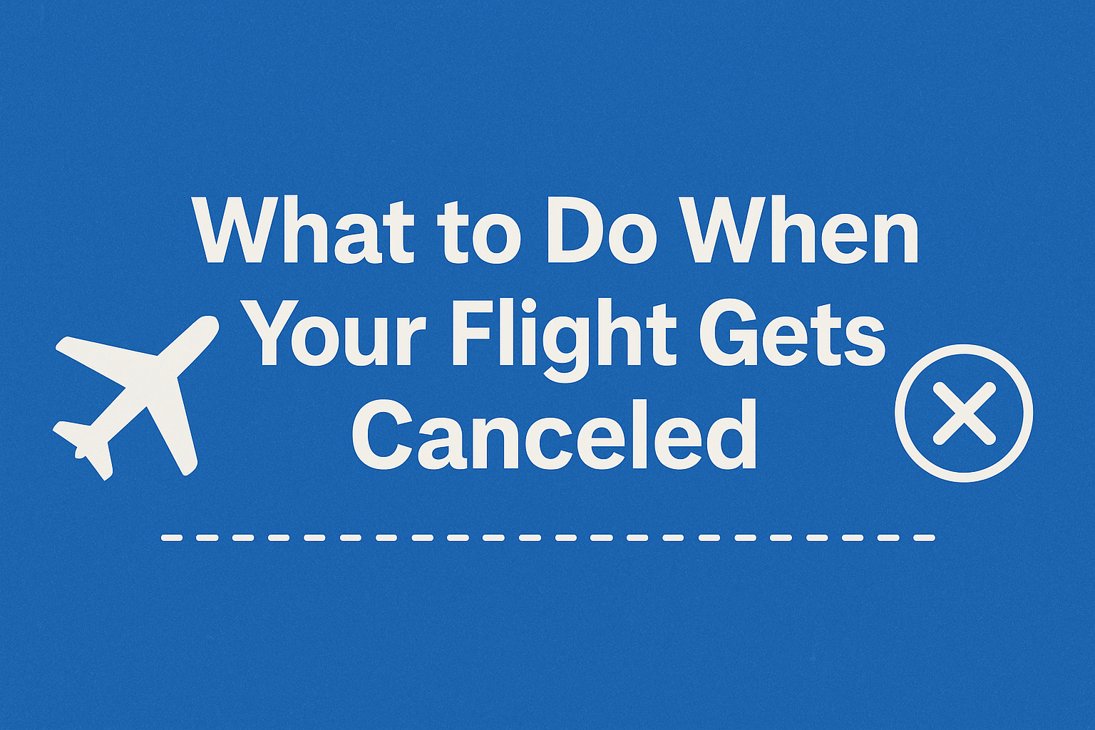 ✈️ What to Do When Your Flight Gets Canceled: A Complete Traveler’s Guide (2025)